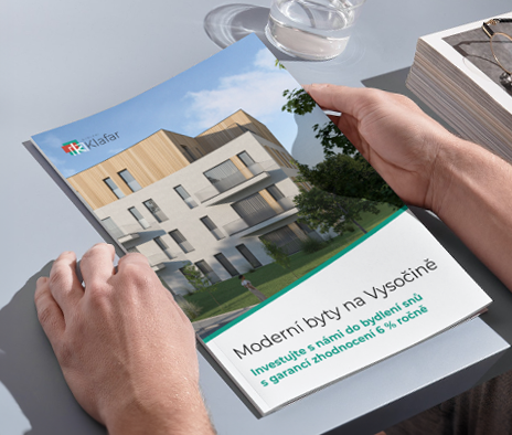 Tištěná brožura projektu Bydlení Klafar